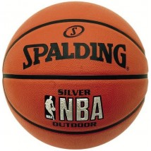 Мяч баскетбольный №3 SPALDING NBA SILVER Outdoor RBR BB 65821 Оранжевый